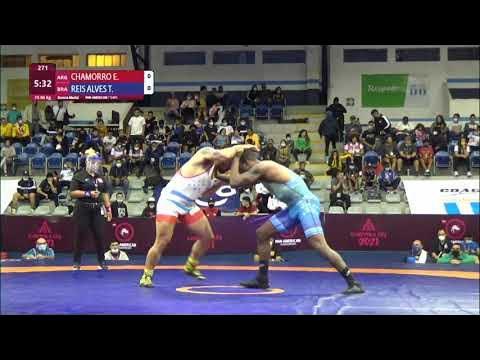 BRONZE FS - 86 kg: E. CHAMORRO (ARG) v. T. REIS ALVES (BRA)