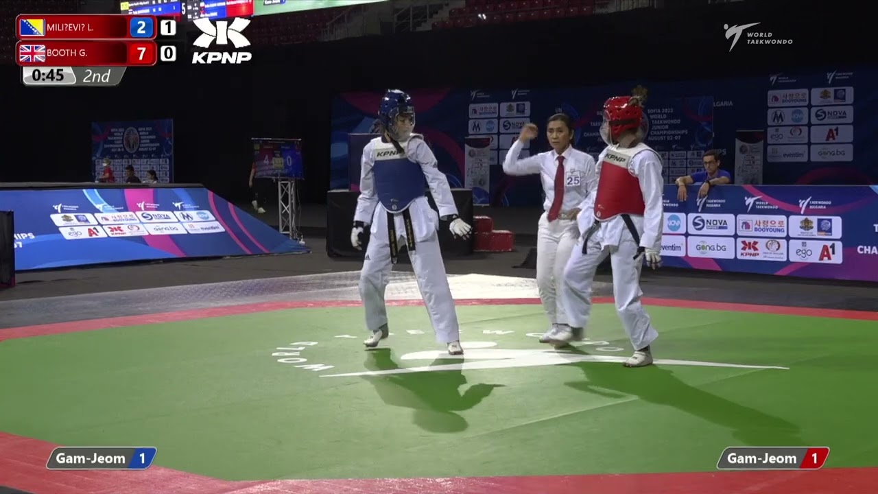 427 Round of 16 Girls 59kg BIH MILIEVI Lucija GBR BOOTH Grace