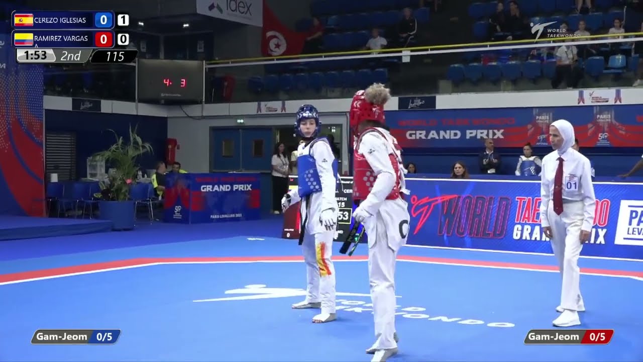 115 Round of 16 WOMEN W 49KG ESP CEREZO IGLESIAS COL RAMIREZ VARGAS A