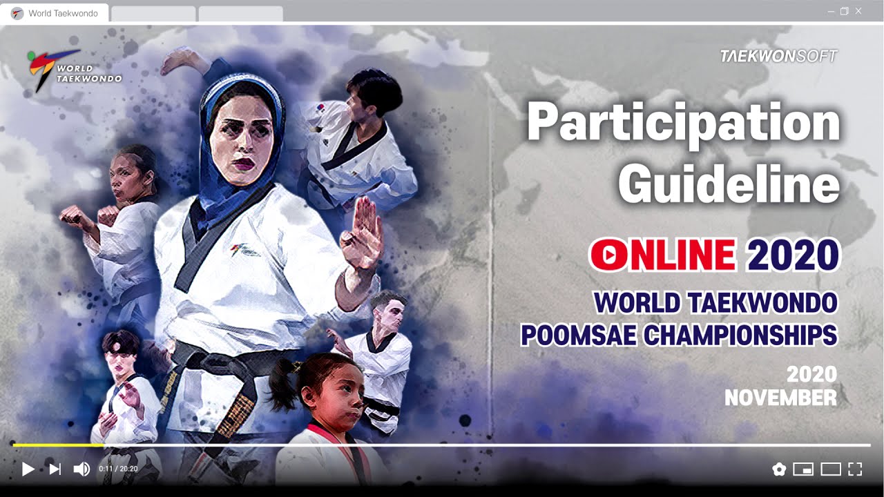 Participation Guideline for Online 2020 WT Poomsae Championships background
