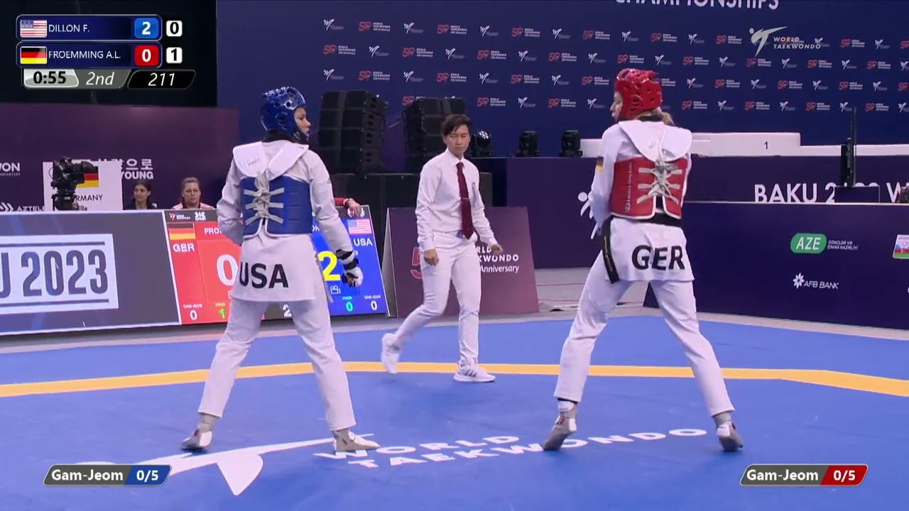 211 R32 Women 62kg USA DILLON F GER FROEMMING A L background