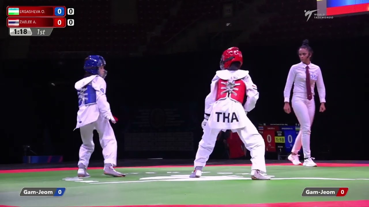 329 SF Girls 33kg UZB ERGASHEVA O THA ZAELEE A background