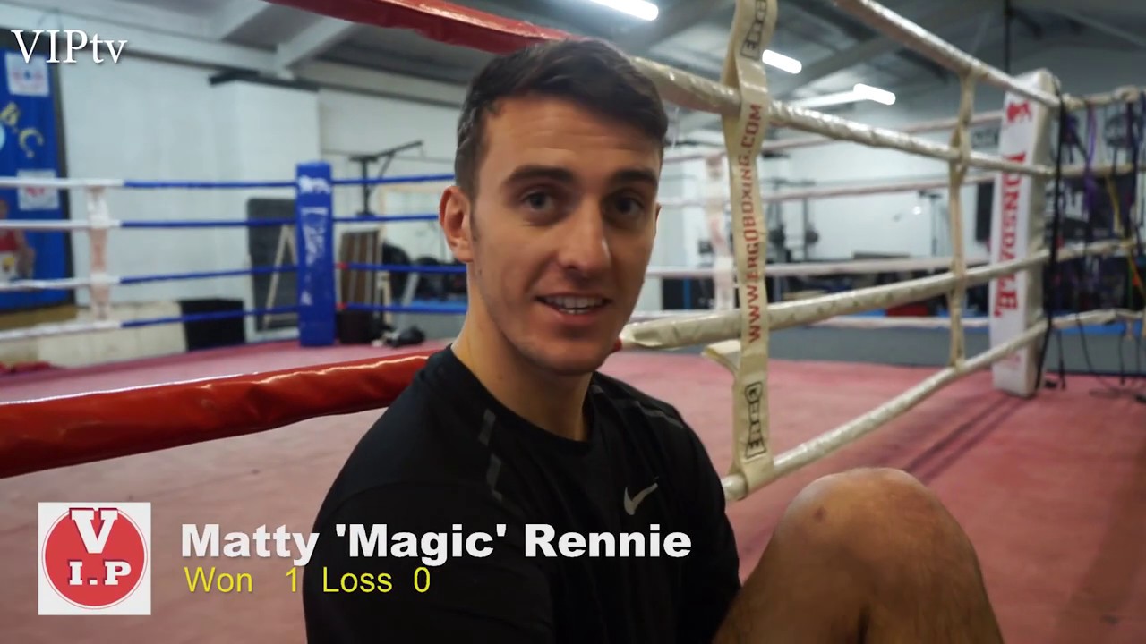 Matty 'Magic' Rennie made a great start to his pro career. backdrop