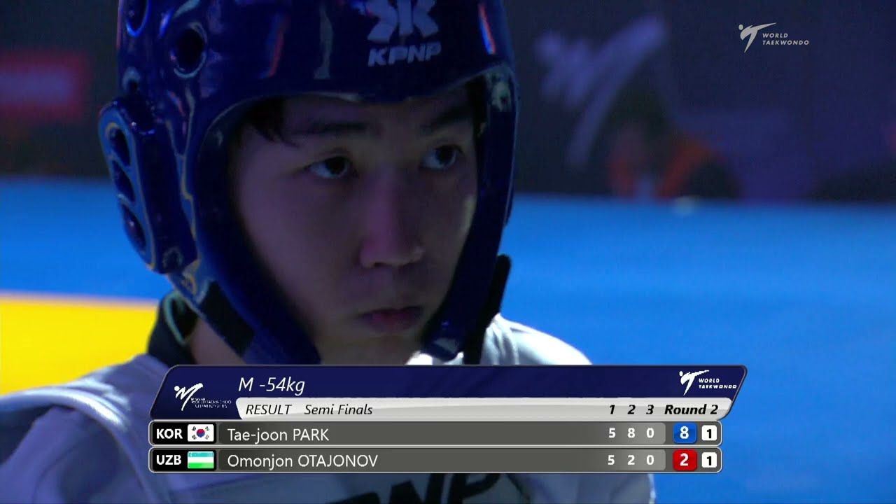 322 Semifinal Men 54kg KOR PARK T J UZB OTAJONOV O