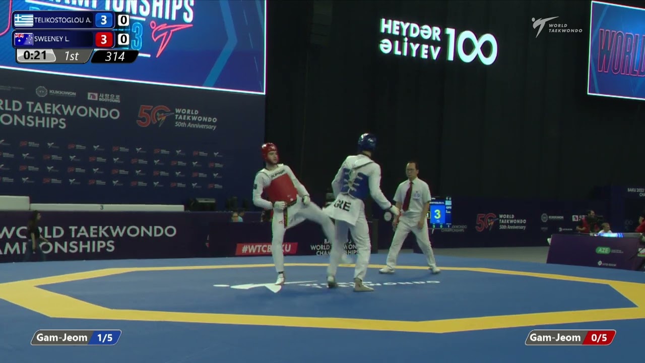 314 R32 Men 80kg GRE TELIKOSTOGLOU A AUS SWEENEY L