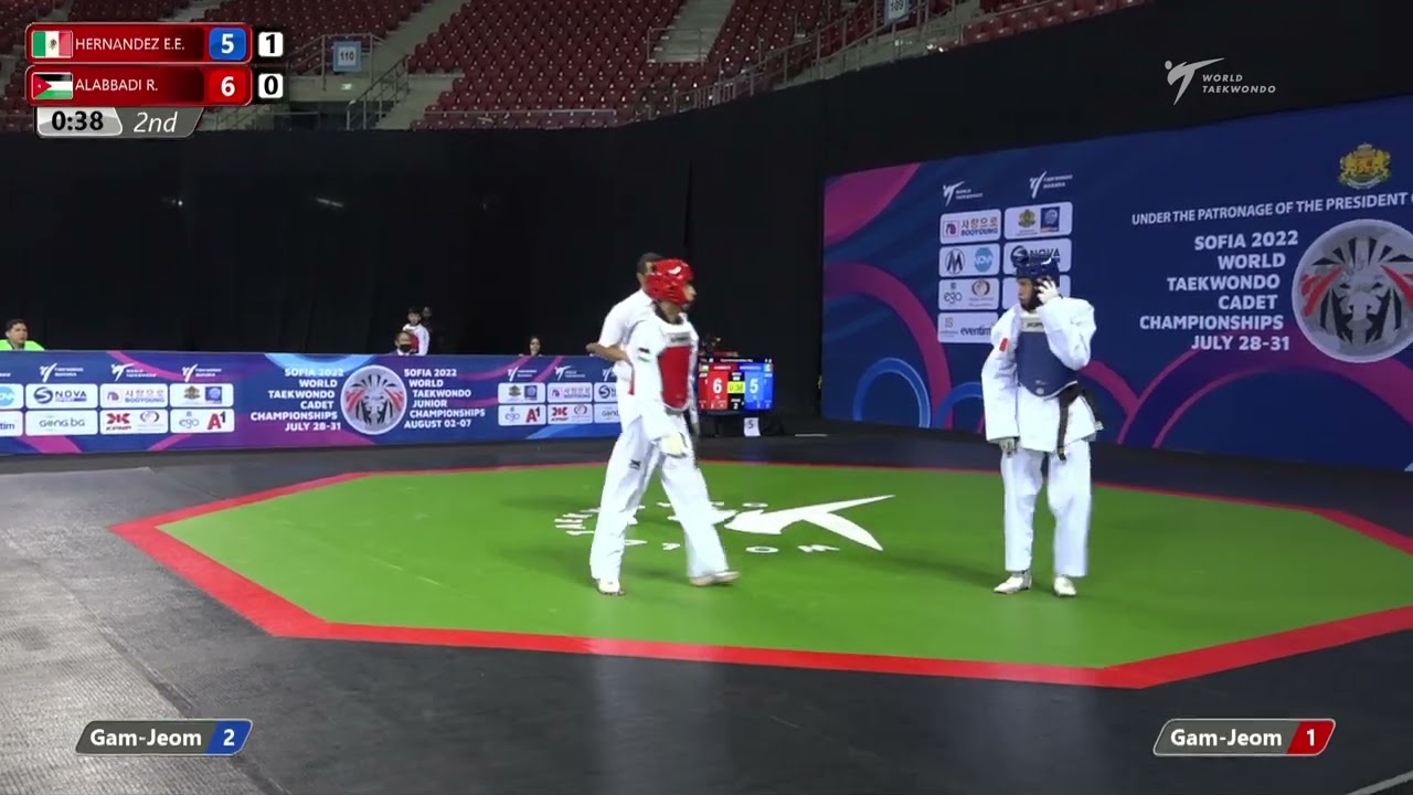 502 R64 Men 45kg MEX HERNANDEZ E E JOR ALABBADI R