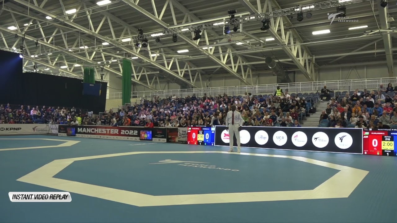 218 R-16 M-68kg 🔵 KRIVISHKIY Nimrod ISR vs 🔴 ALHALAWANI Zaid JOR I Manchester 2022 WT GP