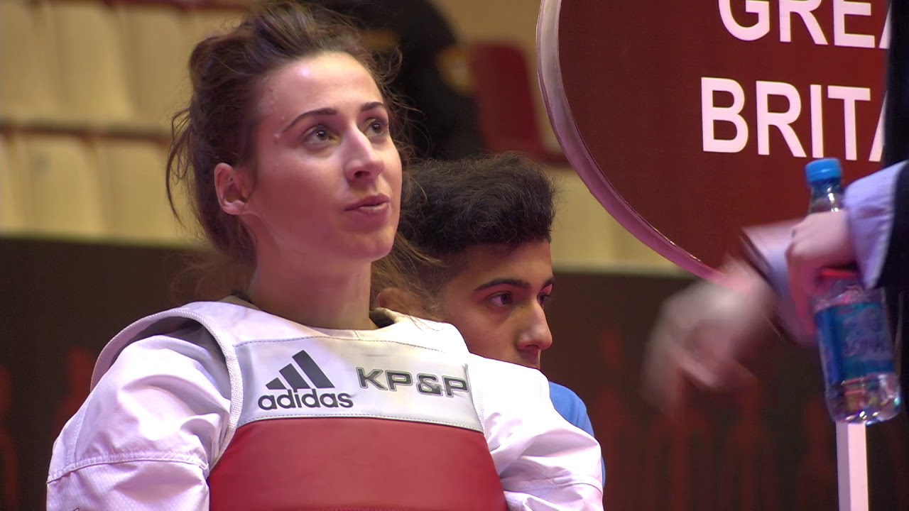 2016 Baku WT GP Final W +67kg Semi final B WALKDEN GBR VS J GALLOWAY USA background
