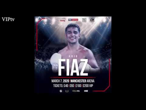 Exciting super featherweight Aqib Fiaz talks to VIPtv ahead of his next fight background