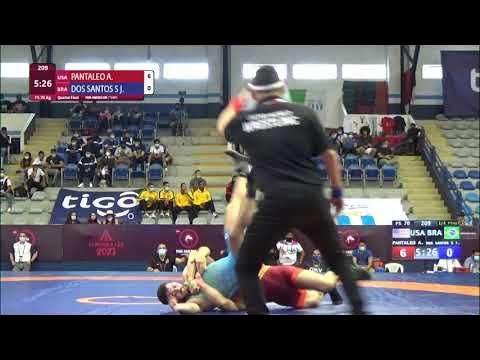 1/4 FS - 70 kg: A. PANTALEO (USA) v. J. DOS SANTOS S (BRA)