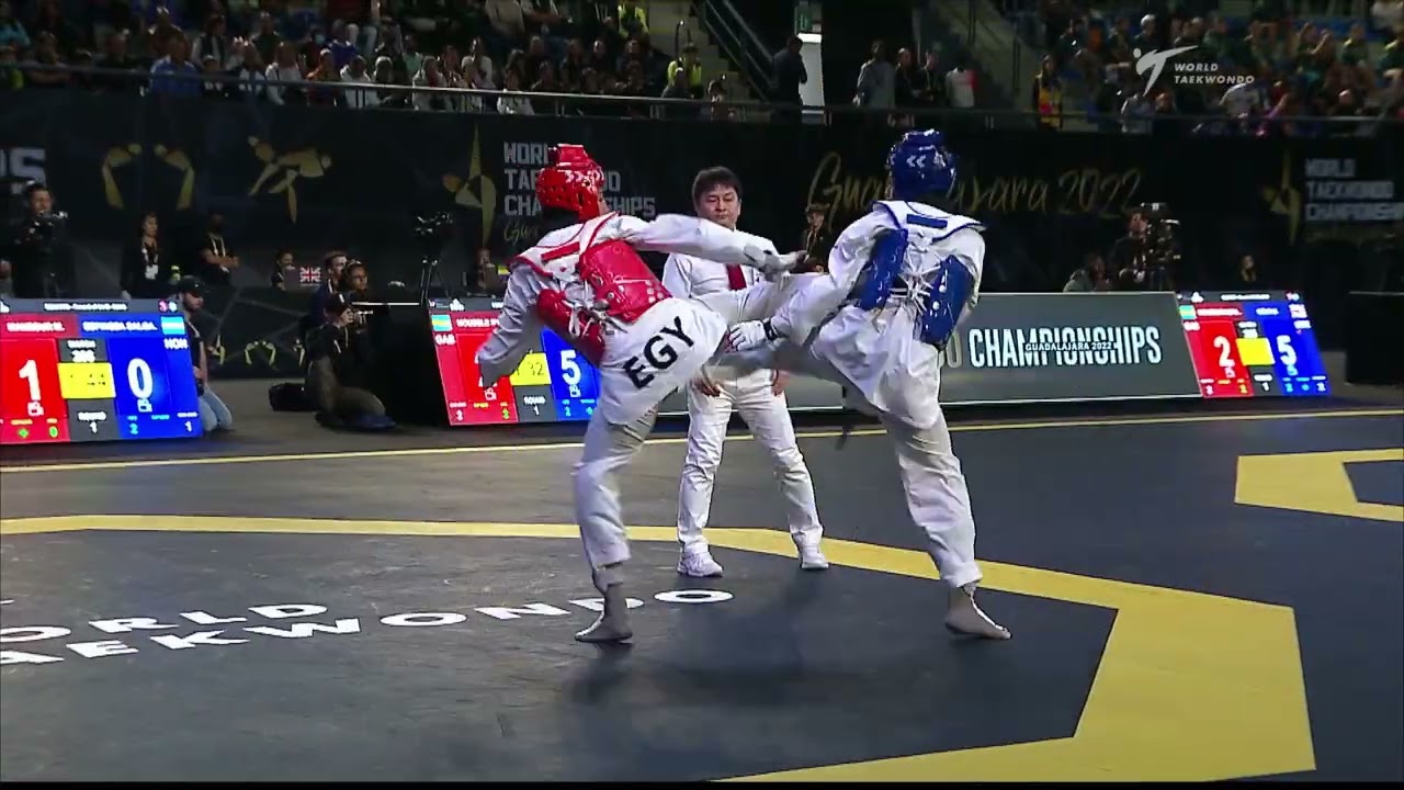 206 Round of 64 MEN M 58KG HON ESPINOZA SALGADO EGY MANSOUR M background