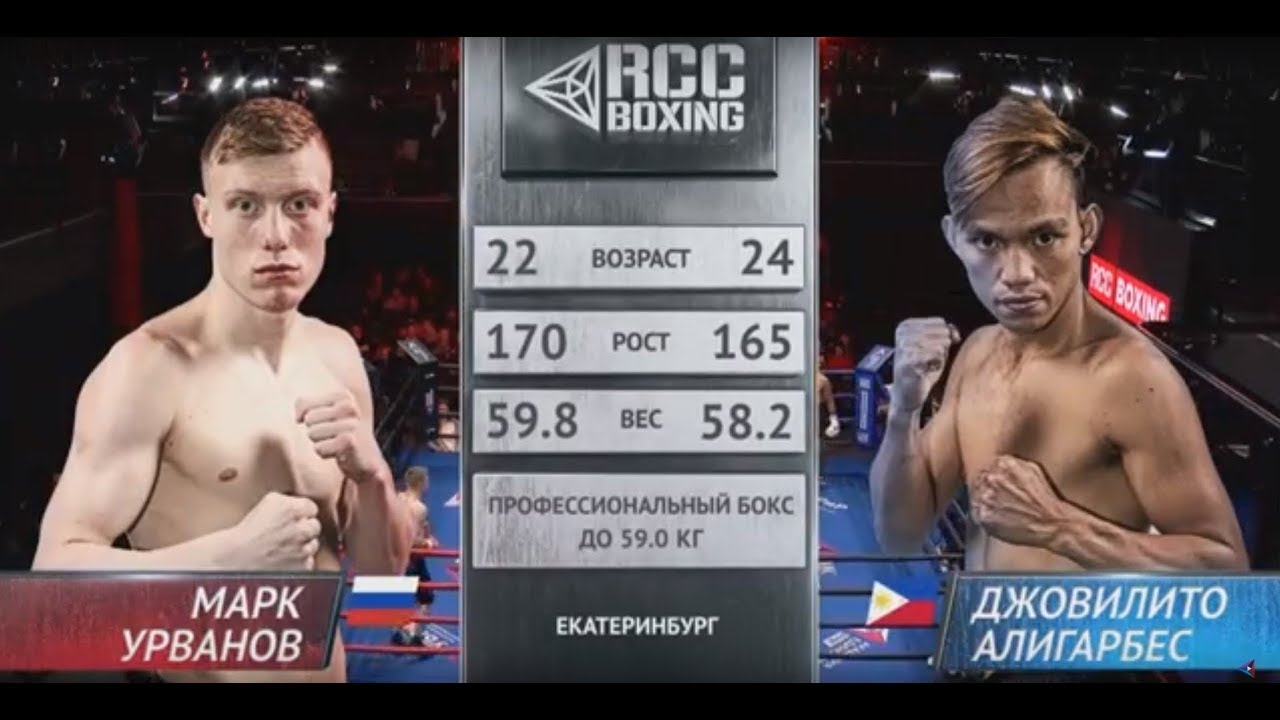 Марк Урванов, Россия vs. Джовилито Алигарбес, Филиппины | 10.11.2018 | RCC Boxing Promotions background