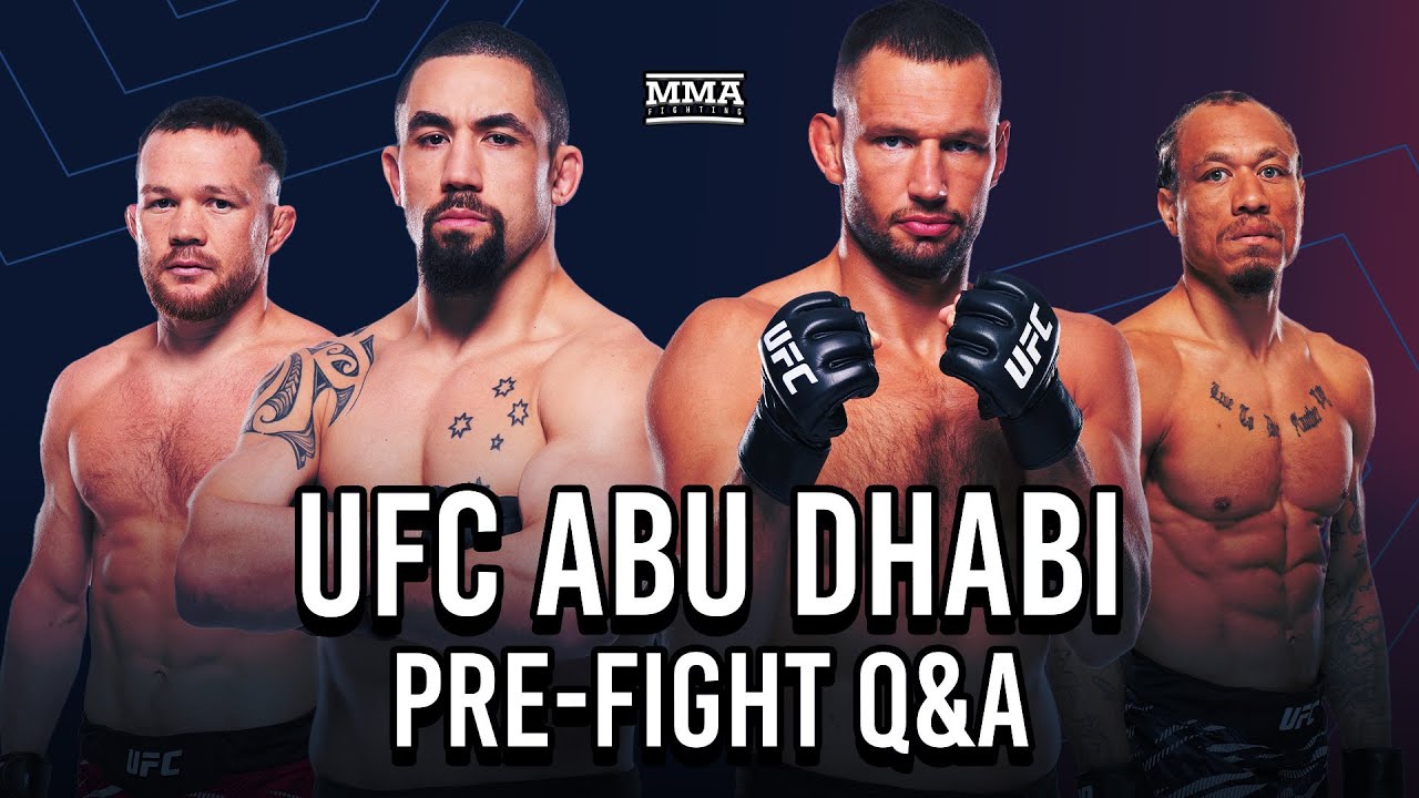 UFC Abu Dhabi: Whittaker vs. de Ridder LIVE People's Pre-Fight Show | MMA Fighting background