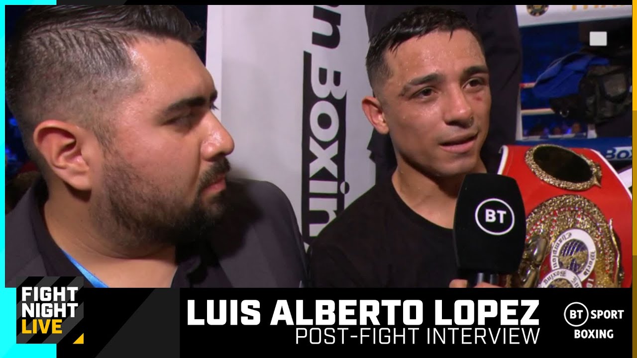 "I Wanted To Make A Statement | Luis Alberto Lopez Post-Fight Interview After Stunning Mick Conlan background