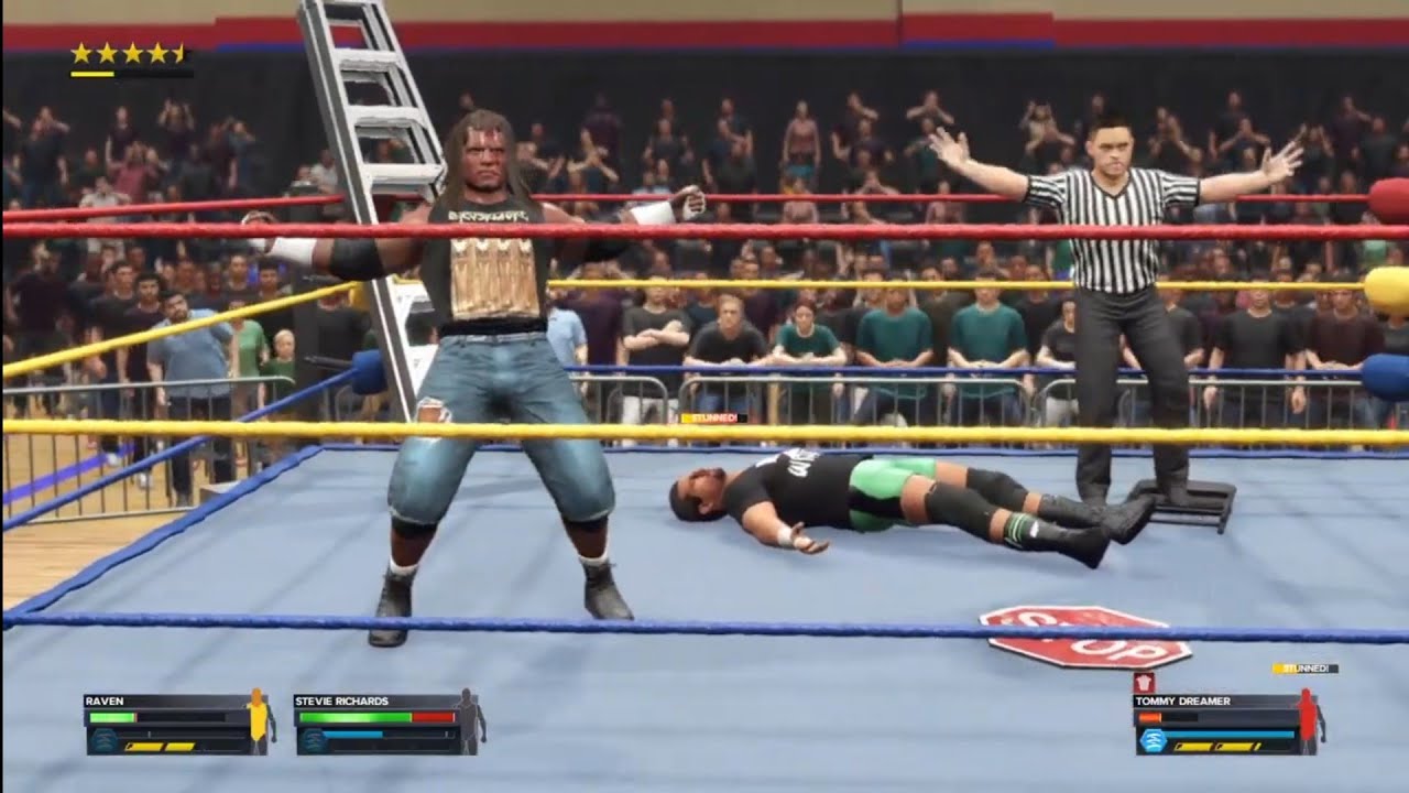 Raven vs Tommy Dreamer. ECW 94. WWE 2K23 background