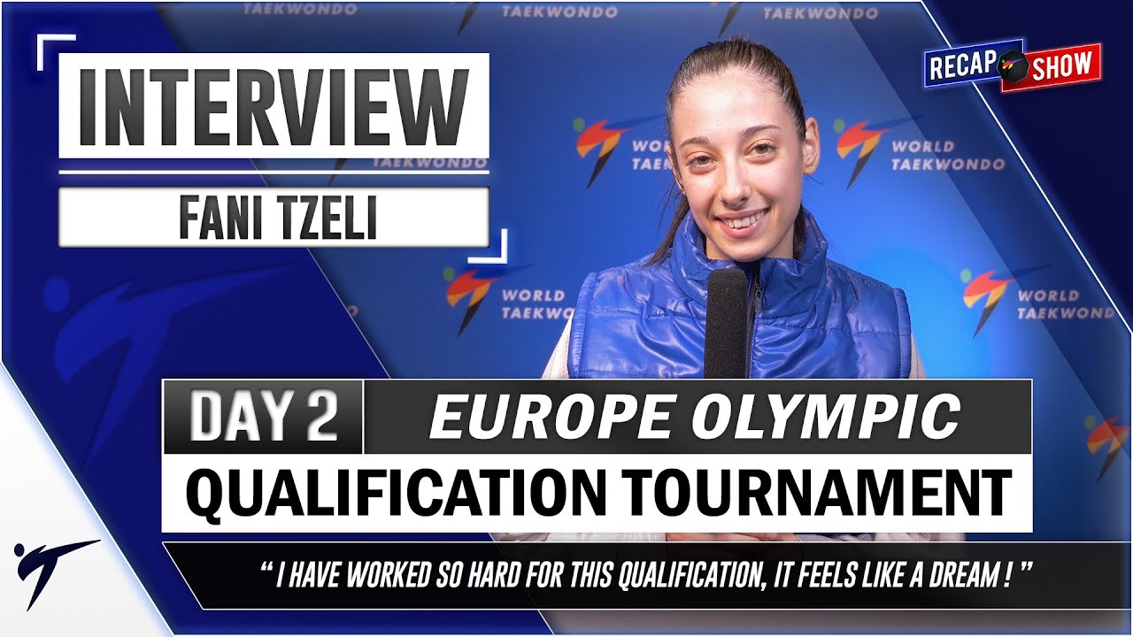 FANI TZELI POST FIGHTS INTERVIEW 2021 WT EUROPEAN OLYMPIC QUALIFICATION