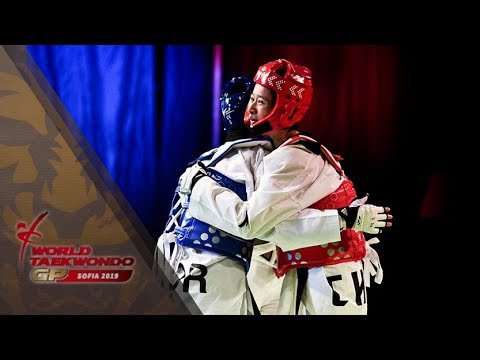 SOFIA 2019 WTGP_W-49kg Final: KIM So-hui(KOR) vs WU Jingyu(CHN) background