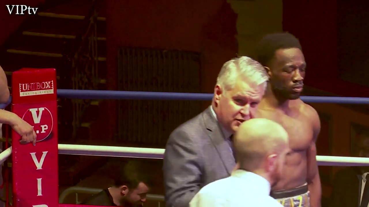 Dexter Makaza v Lewis van Poetsch 14.03.2020 at Liverpool's Olympia background