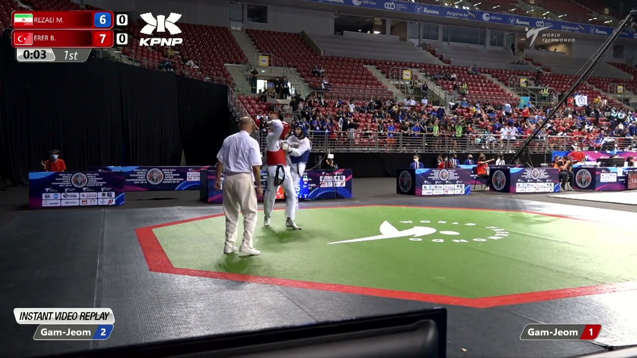 522 Quarter final Men 63kg IRI REZAEI M TUR ERER B background