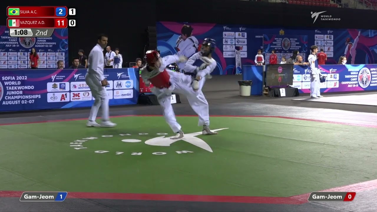 116 R32 Boys 45kg BRA SILVA A C MEX VAZQUEZ A D