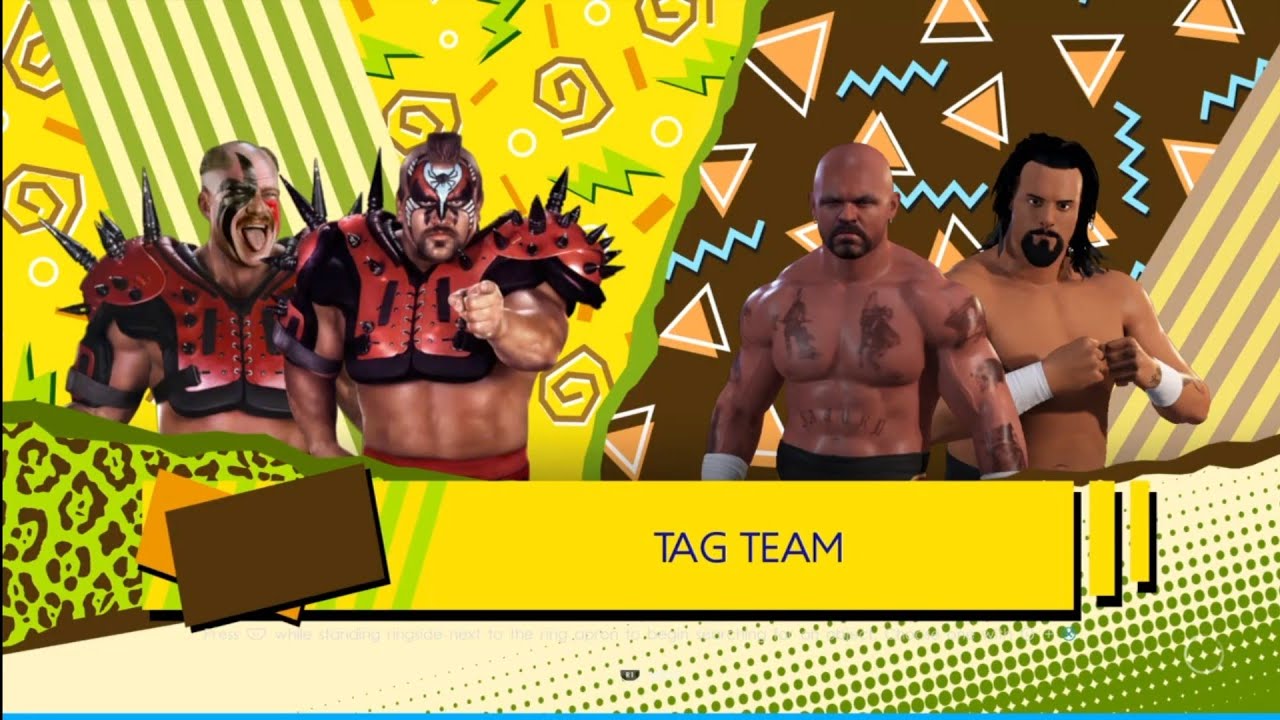 The Road Warriors vs The Eliminators. Hulk Hogans Beach Bash. WWE 2K22 background