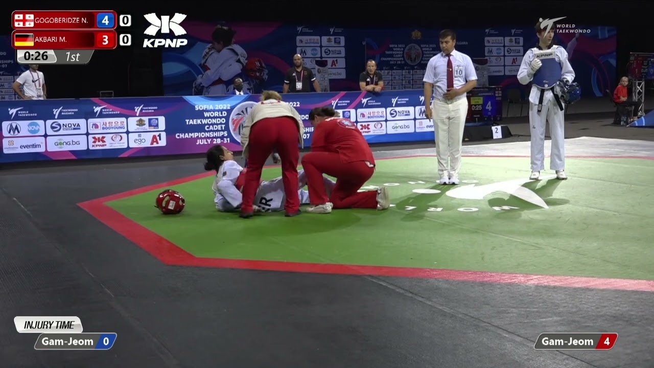 229 Quarter final Boys 61kg GEO GOGOBERIDZE N GER AKBARI M