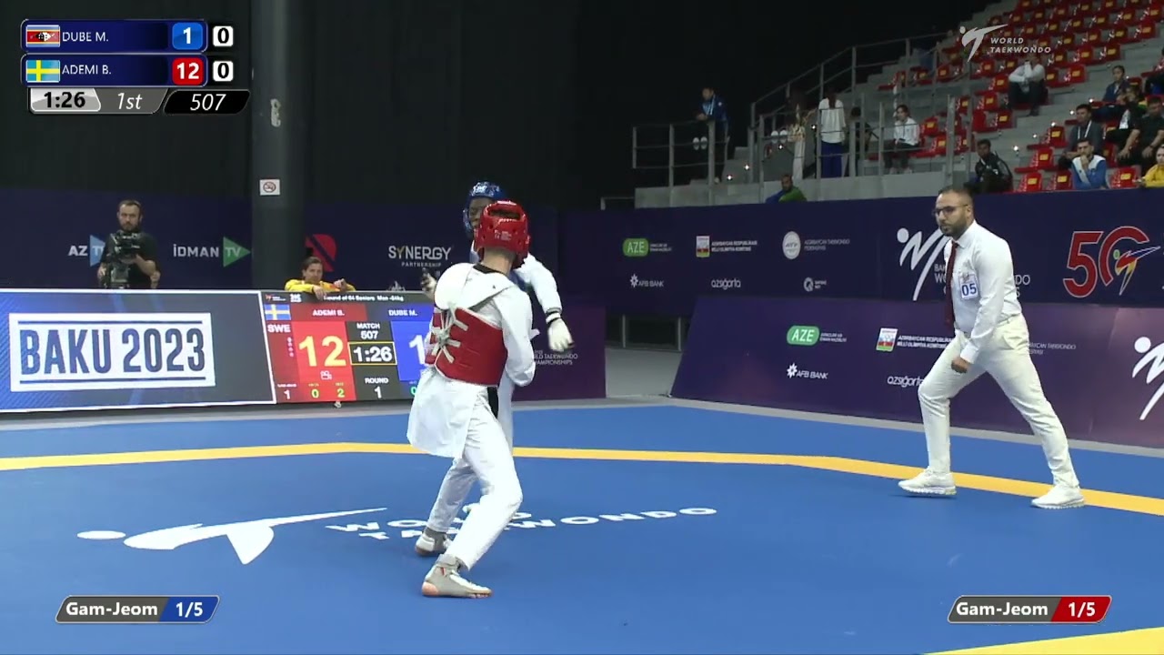 507 R64 Men 54kg SWZ DUBE M SWE ADEMI B background