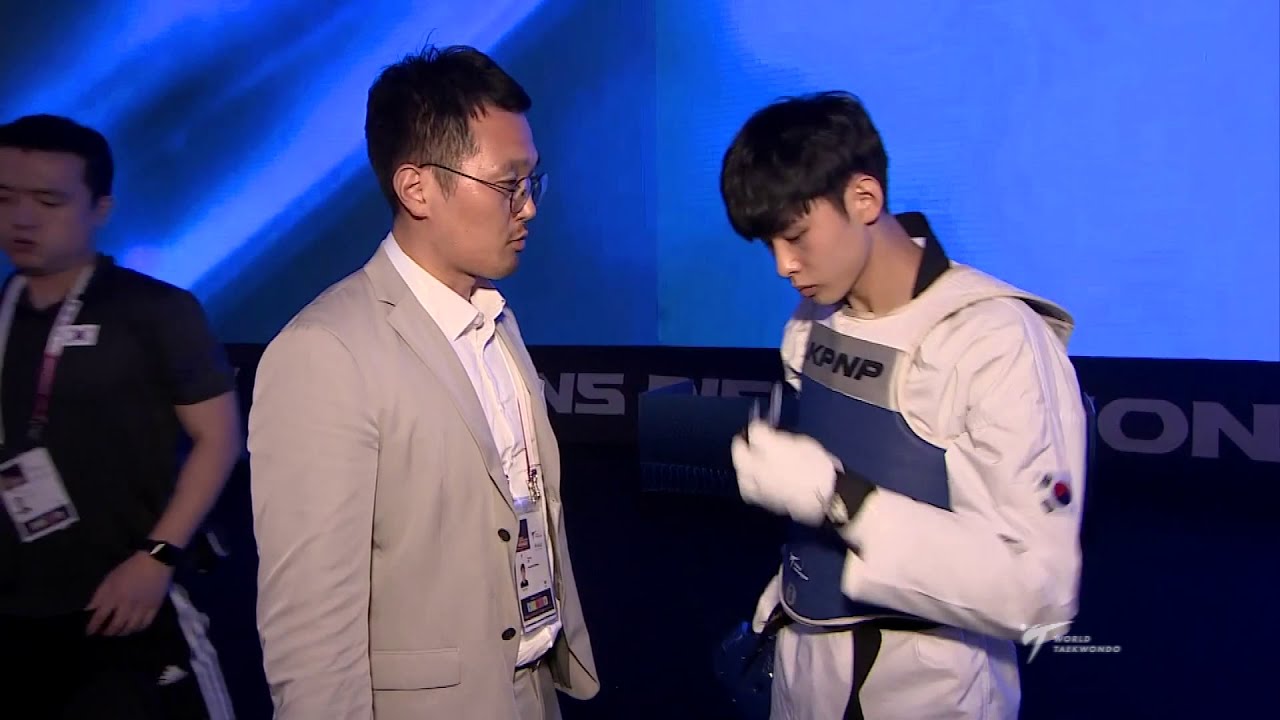 Fujairah 2018 WT GP Final SF M 58kg Jun JANG KOR Tae-hun KIM KOR