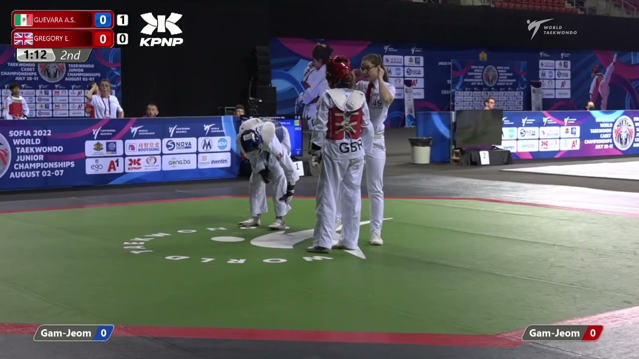 114 R32 Girls 55kg MEX GUEVARA A S GBR GREGORY E