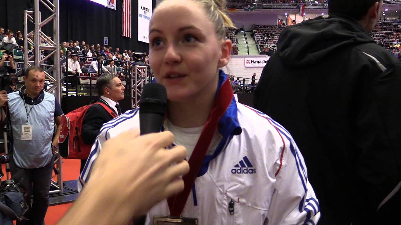 Interview to Alizee AGIER of France, Gold medalist Kumite -68kg. 2014 World Karate Championships