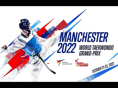 October 23 Afternoon Court 3 Manchester 2022 World Taekwondo Grand Prix background
