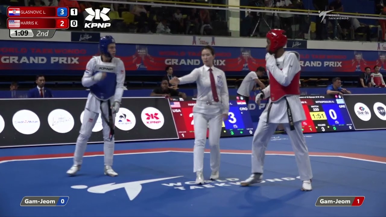 120 R16 M 68kg CRO GLASNOVIC L USA HARRIS K background