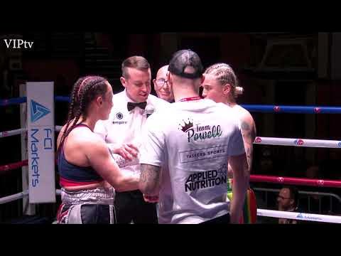 Charlotte Powell v Bec Connolly on VIP's Liverpool show at The Olympia on 4.03.2023