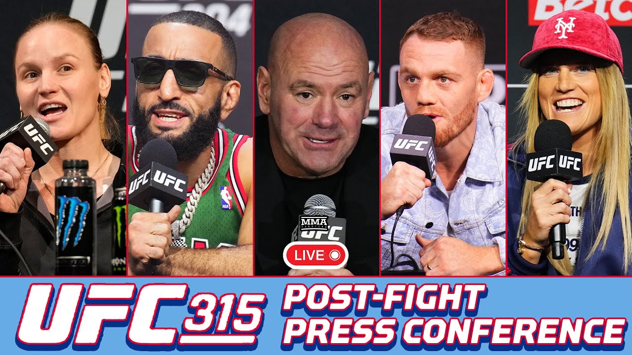 ЁЯФ┤ UFC 315: Post-Fight Press Conference | Muhammad vs. Della Maddalena | MMA Fighting background