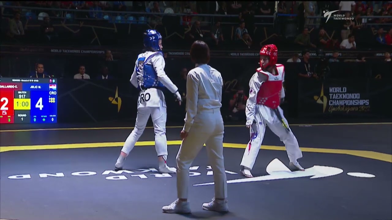 517 W-67kg R-16 JELIC Matea CRO 🔵 vs 🔴 GALLARDO Claudia CHI I Guadalajara 2022 WT Championships