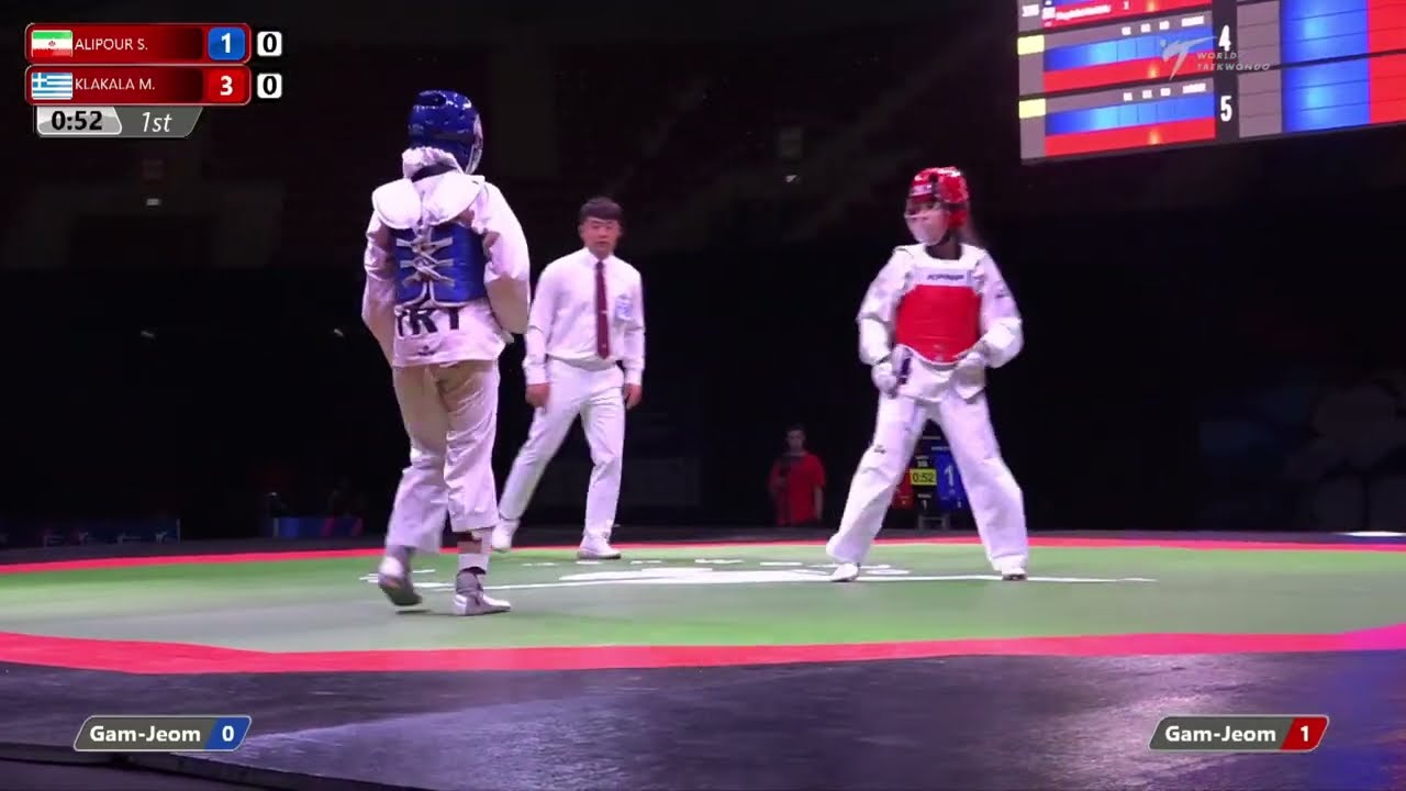 338 F Girls 51kg IRI ALIPOUR S GRE KLAKALA M