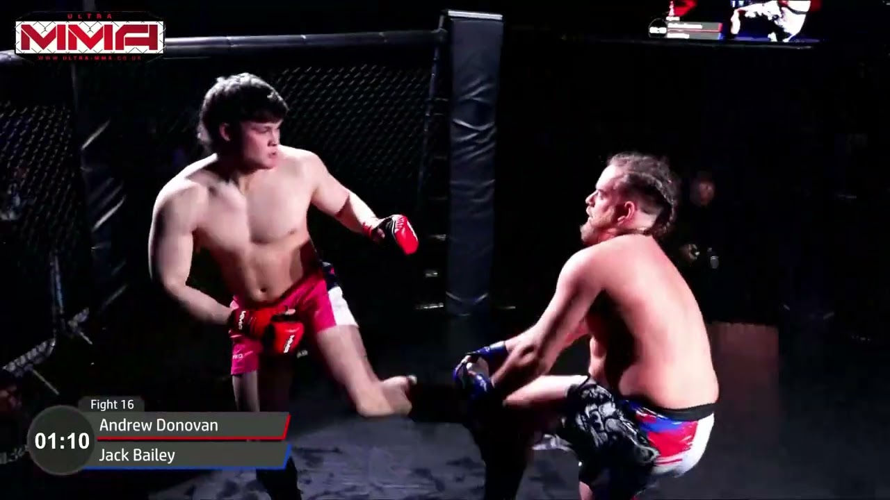 CARDIFF ULTRA MMA ANDREW DONOVAN VS JACK BAILEY background