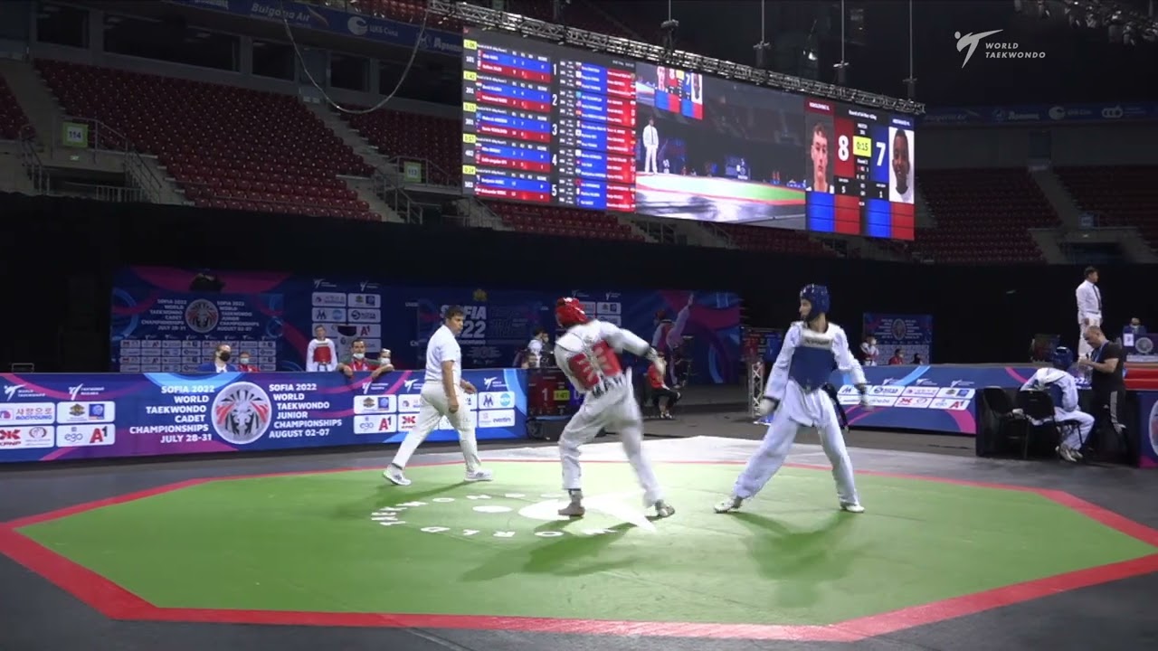 201 R64 Men 63kg HUN KLAJKO D MAR BASSIDI M background