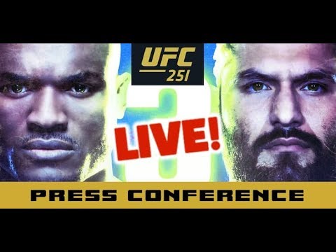 UFC 251 Post-Fight Press Conference: Kamaru Usman vs Jorge Masvidal | LIVE background
