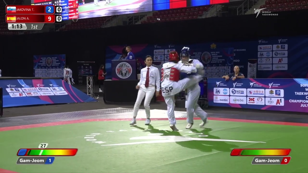 414 Round of 32 Girls +59kg SLO JAKOVINA Tena ESP JALON RUIZ Adriana background