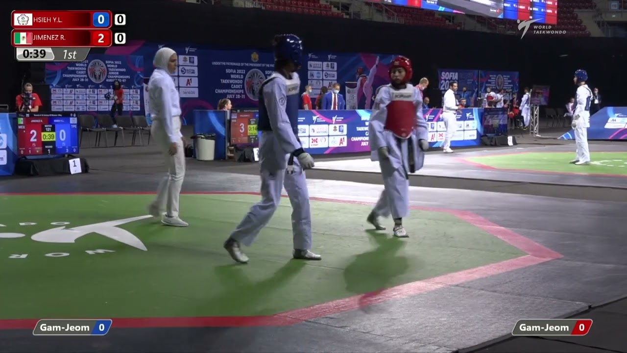 121 R16 Women 55kg TPE HSIEH Y L MEX JIMENEZ R background
