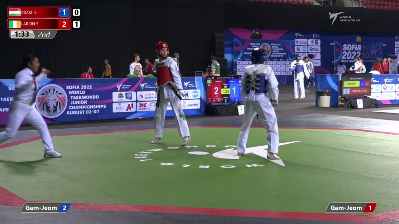 104 R64 Women 46kg HUN CSAKI H IRL LARKIN S background