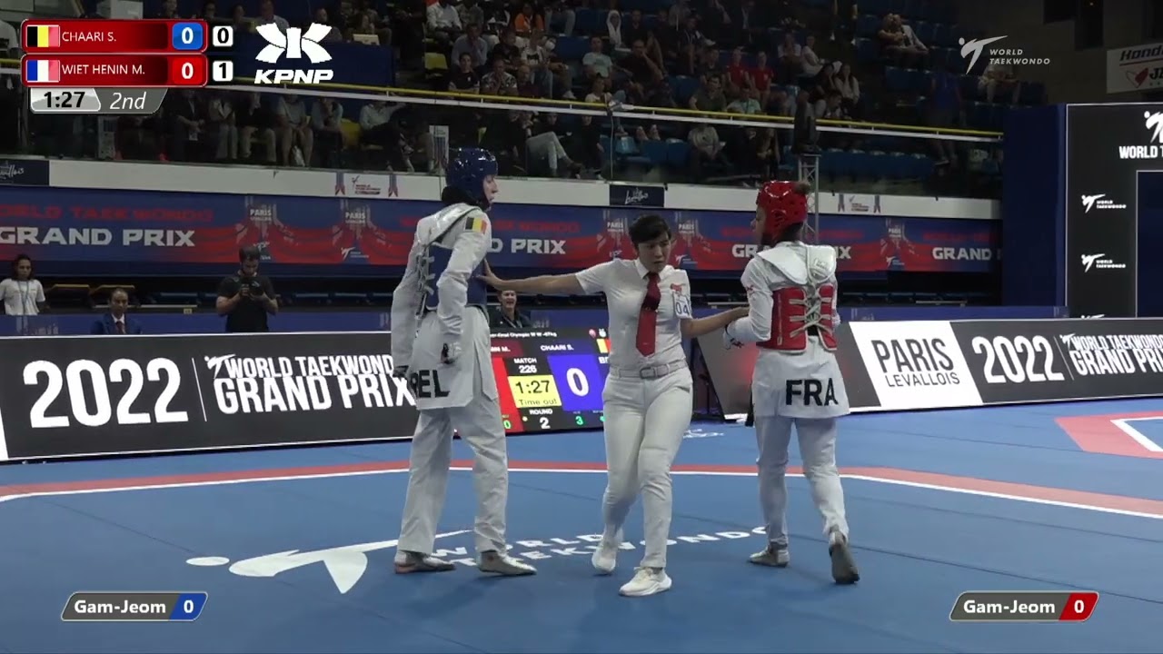 226 Quarter final W 67kg BEL CHAARI S FRA WIET HENIN M