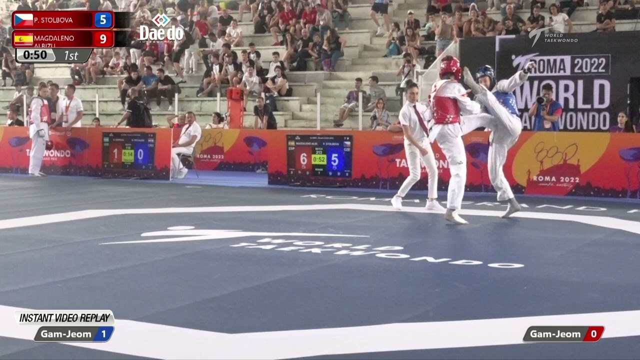 213 W-67kg R-32 STOLBOVA Petra CZE 🔵 vs 🔴 MAGDALENO Jone ESP I Rome 2022 World Taekwondo GP