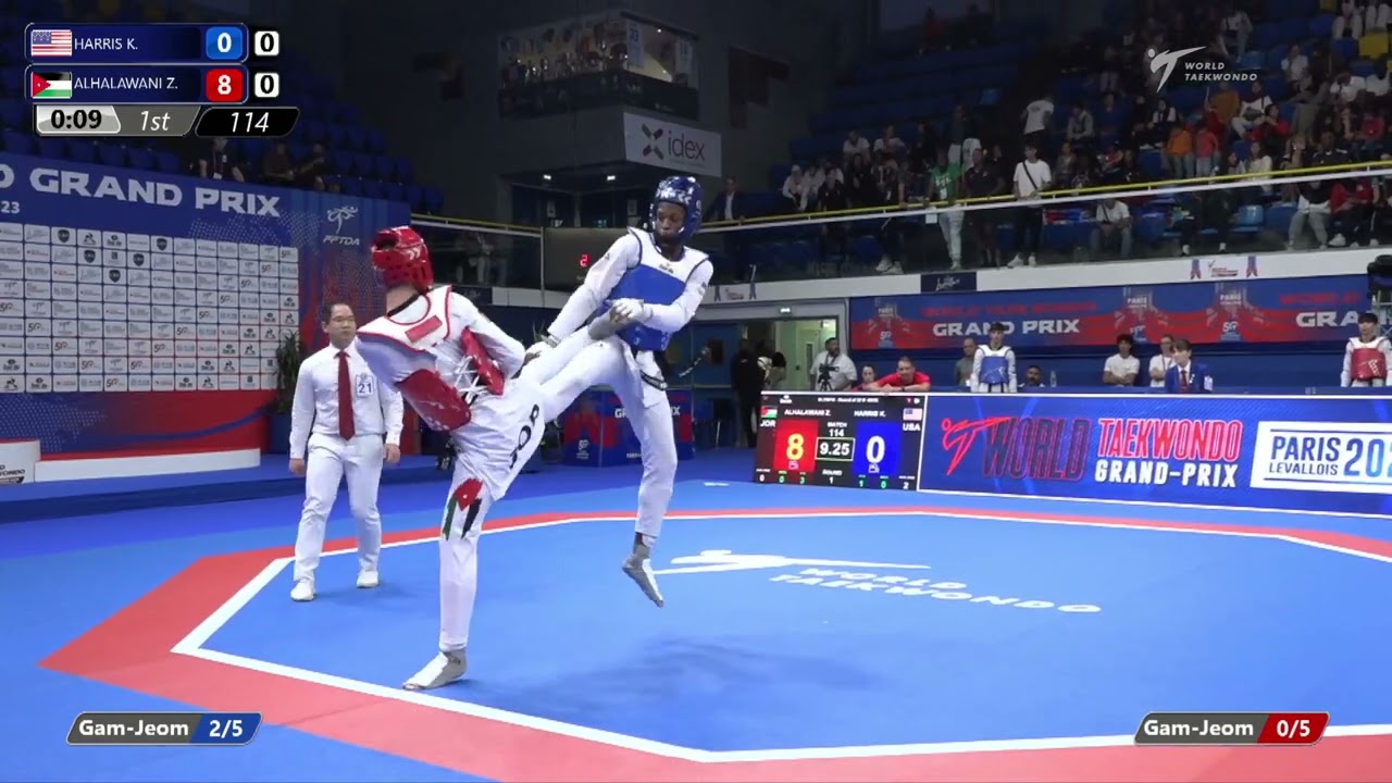 114 Round of 32 MEN M 68KG USA HARRIS K JOR ALHALAWANI Z