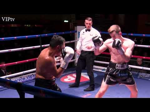 Bryan Collins v Berman Sanchez on VIP's Liverpool show at The Olympia on 4.03.2023 background