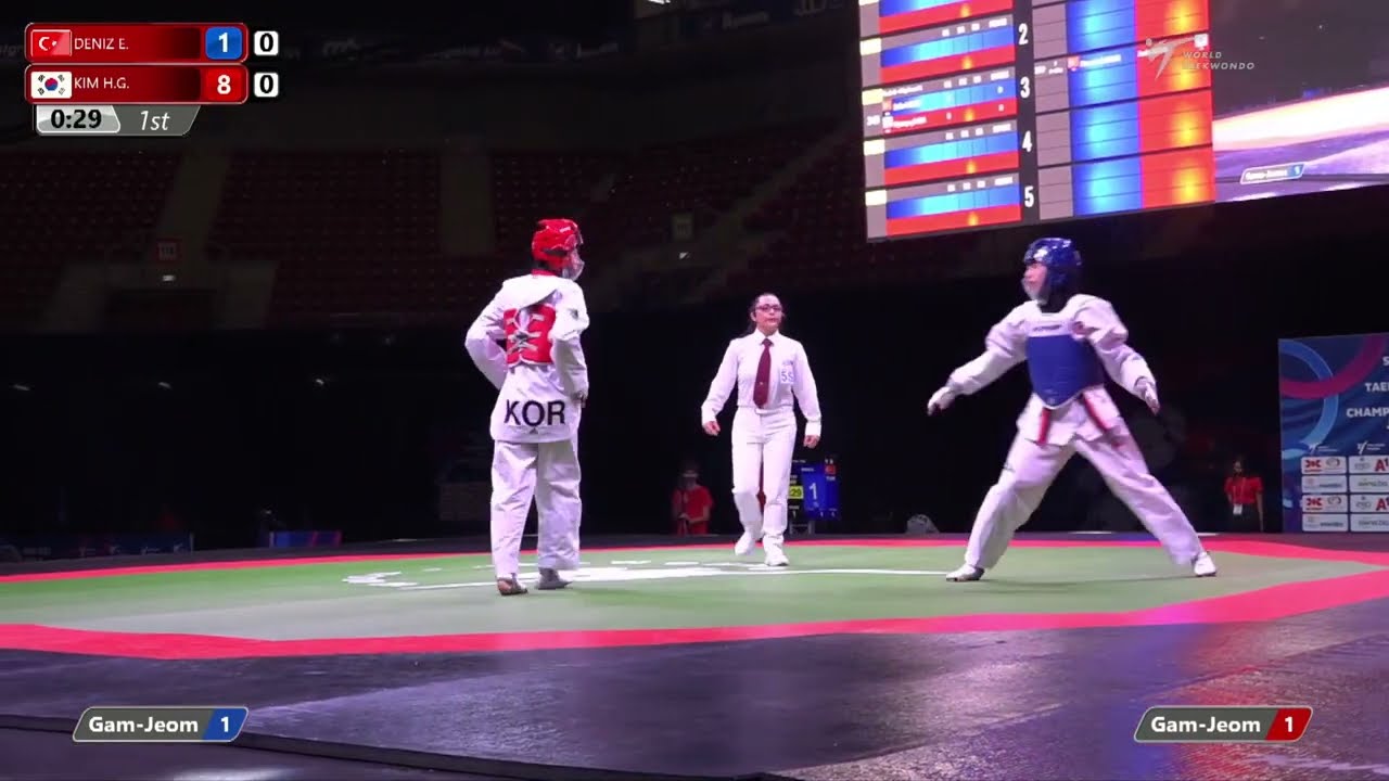 349 F Girls 47kg TUR DENIZ E KOR KIM H G