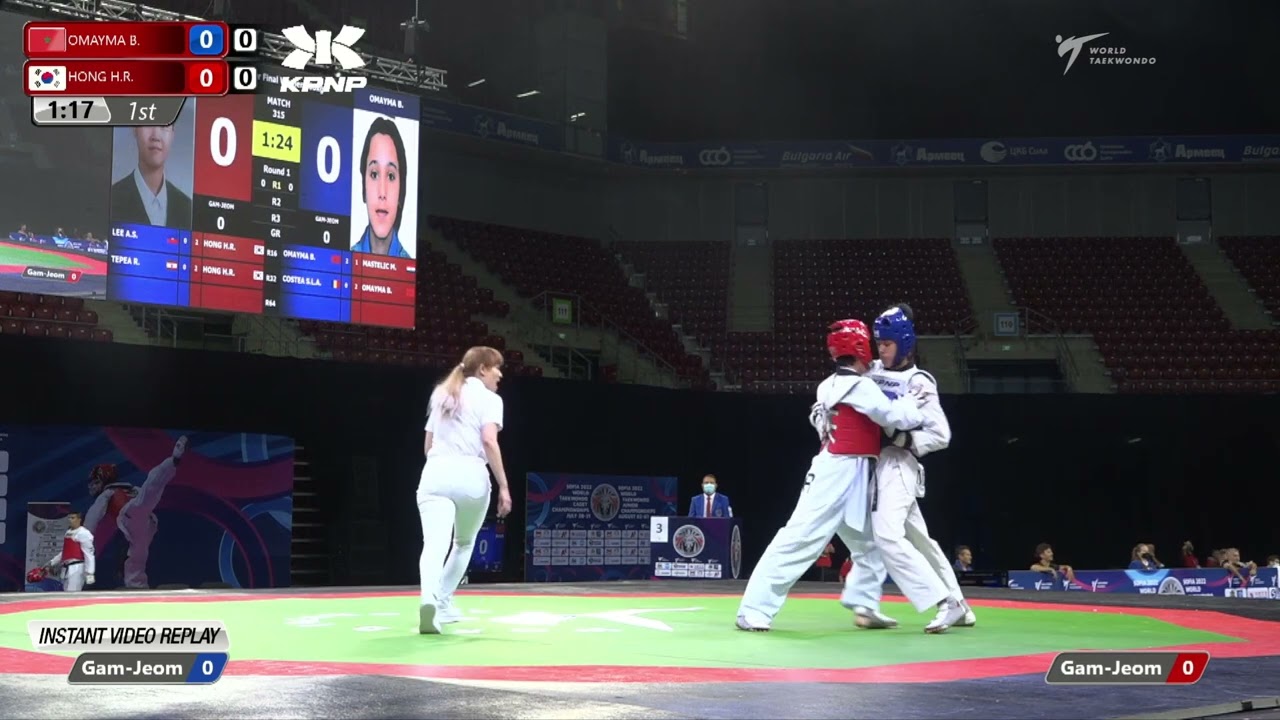 315 Quarter final Women 68kg MAR OMAYMA B KOR HONG H R