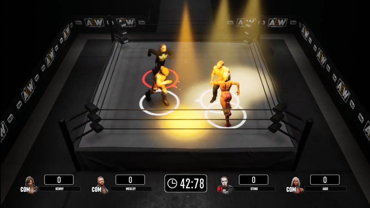 Steal the Show MiniGame. AEW: Fight Forever background