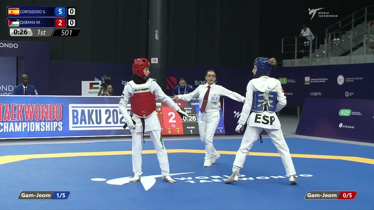 501 R64 Women 46kg ESP CORTEGOSO S PLE QABAHA M background